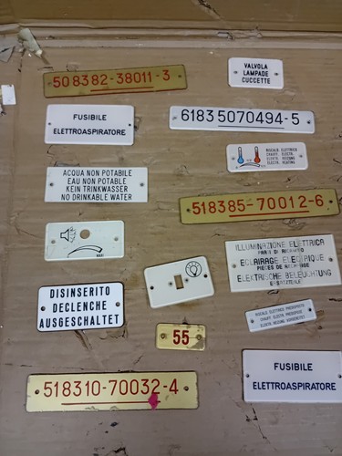 Grande Lotto di 22 Targhe/Targhette Carrozze FS Treni Ferrovie dello Stato - Imagen 2 de 6