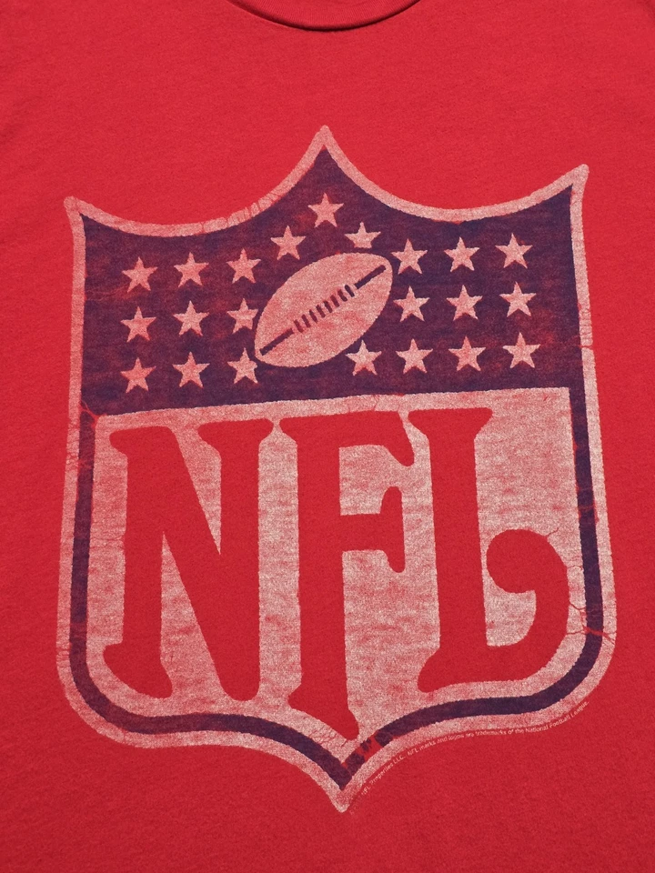 Camiseta De Colección Original Logotipo NFL Gráfico Para Hombres L Hecha en EE. UU. Comida Chatarra Foto 4 de 4