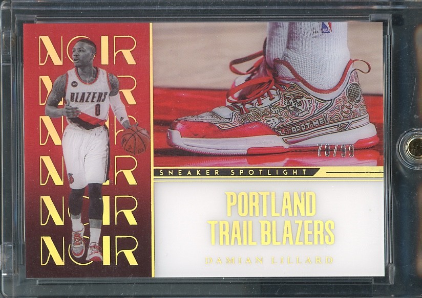 DAMIAN LILLARD 2022-23 PANINI NOIR SNEAKER SPOTLIGHT TRAIL BLAZERS /99