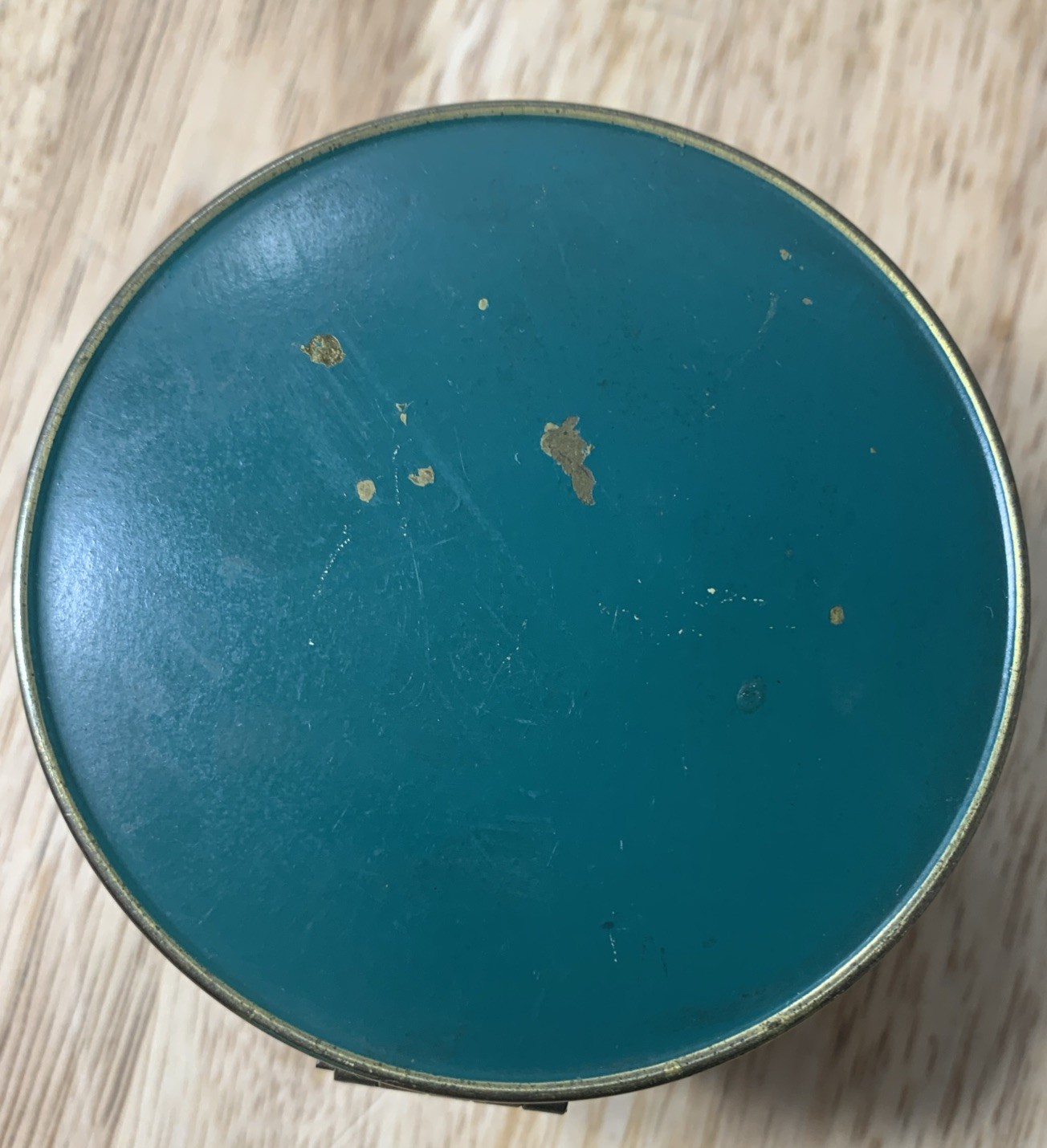 Vintage Park Sherman Desk Brass and enamel Box Ashtray Set