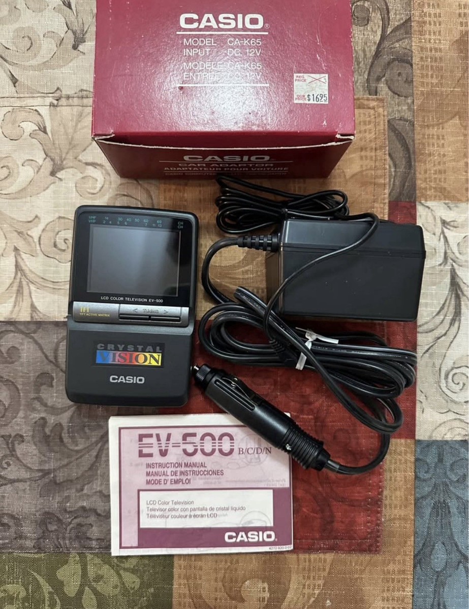 CASIO ポータブルテレビ EV-500 Casio Crystal Vision LCD Portable Color Television - Ev-500