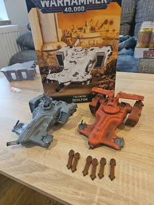 Warhammer 40k Tau Sternenreich 2x Teufelsrochen Devilfish