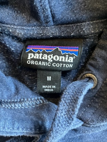 Patagonia Hoodie Women’s Medium Blue Regular Fit Pullover Jumper Sweatshirt - Picture 3 of 9