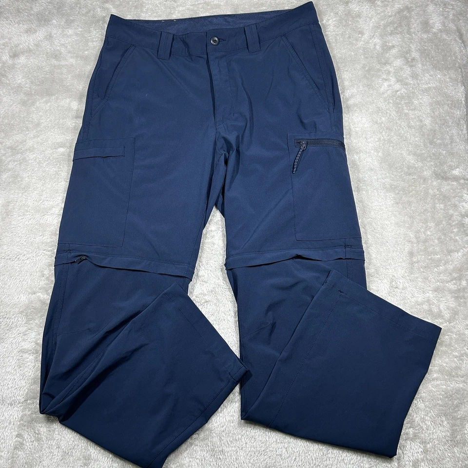 Columbia PFG Pants men's 32x32 Convertible Performance Fishing Gear Outdoor Blue - Image 2 of 4