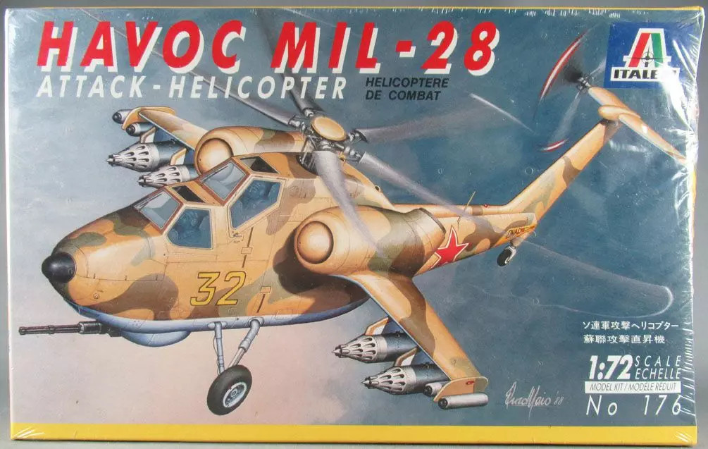 Italeri N°176 Hélicoptère Havoc Mil-28 1/72 maquette militaire neuve sous cellophane