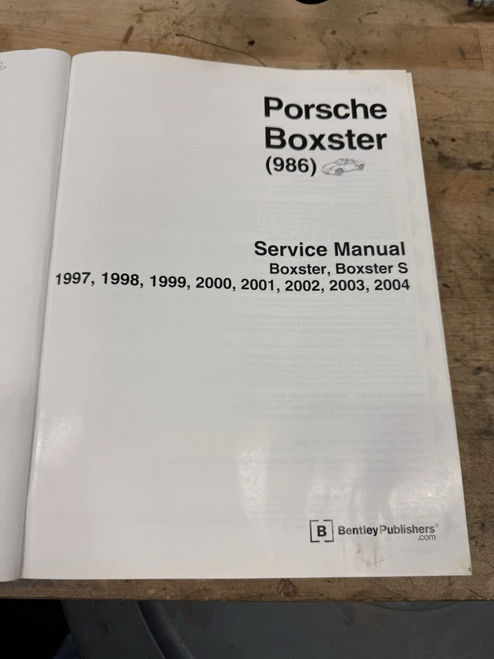 Porsche Boxster, Boxster S Manual de servicio: 1997 a 2004 Foto 3 de 4