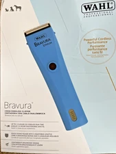 Wahl Bravura Lithium Ion Cordless Dog & Cat Clipper Kit, Turquoise, Charger Base