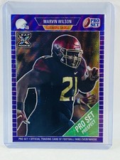 2021 Leaf Pro Set Marvin Wilson RC Purple Wave #03/35