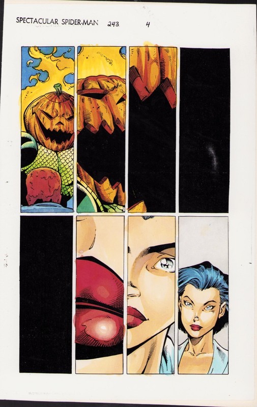 SPECTACULAR SPIDER-MAN #243 PG. 4 - COLOR GUIDE - ART BY JOHN KALISZ