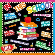 Classroom Affirmation Station Bulletin Board Set Motivational School Cutouts