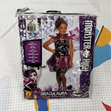 Draculaura Monster High Haunted Child Halloween Costume Girl's L 8-10