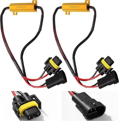 2 Stück 9005 HB3 Lastwiderstand CanBus Decoder für LED Nebelscheinwerfer IP67