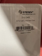 Steren Port Cat6 Loaded Patch Panel 310-34948 Lot Of 2 Free Shipping