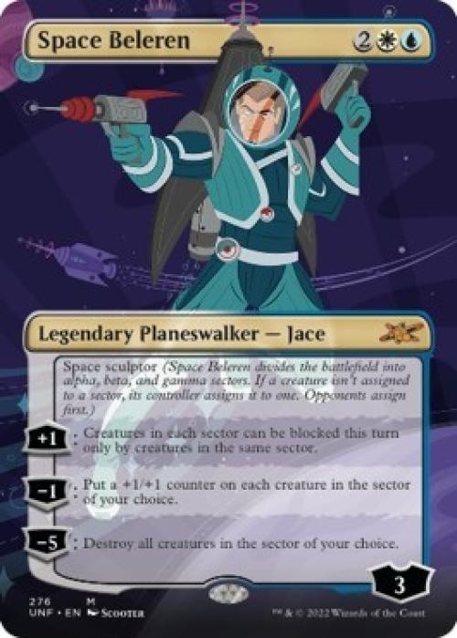 Space Beleren (Borderless) -Foil Light Play MTG Unfinity