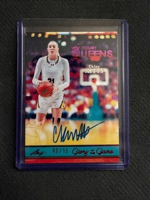 2025 Leaf Glory of The Game Court Queens CHLOE KITTS #2/15 Auto WNBA