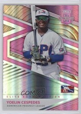 2020 Elite Extra Edition Dominican Prospect League Pink Yoeilin Cespedes 0q3