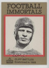1985-88 Football Immortals Cliff Battles #10 HOF 0q3