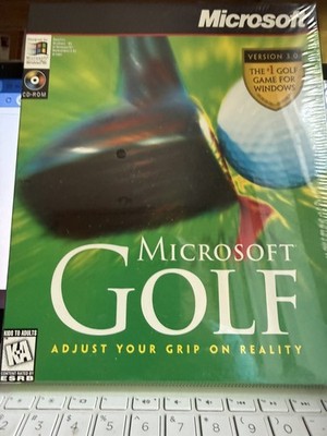 Microsoft Golf Version 3.0 (1996) PC CD-ROM -Vintage Computer Game- NIB-SEALED
