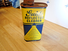 Vintage 1930s 1940s Gm Guide Reflector Cleaner Can Very Rare Chevrolet Pontiac 