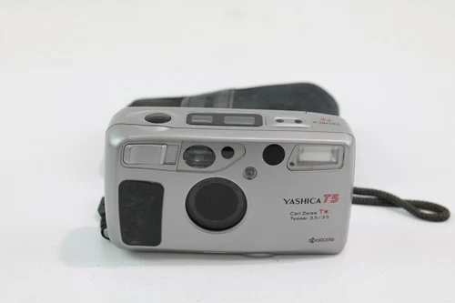 Yashica T5 Compact Film Camera Working w/ Carl Zeiss T* Tessar 35mm F/3.5 Lens