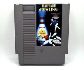 Championship Bowling ( Nintendo NES ) Authentic Tested Complete CIB w/ Poster