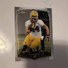 2014 Topps Chrome Jared Abbrederis #130 Green Bay Packers NFL Rookie Card. rookie card picture
