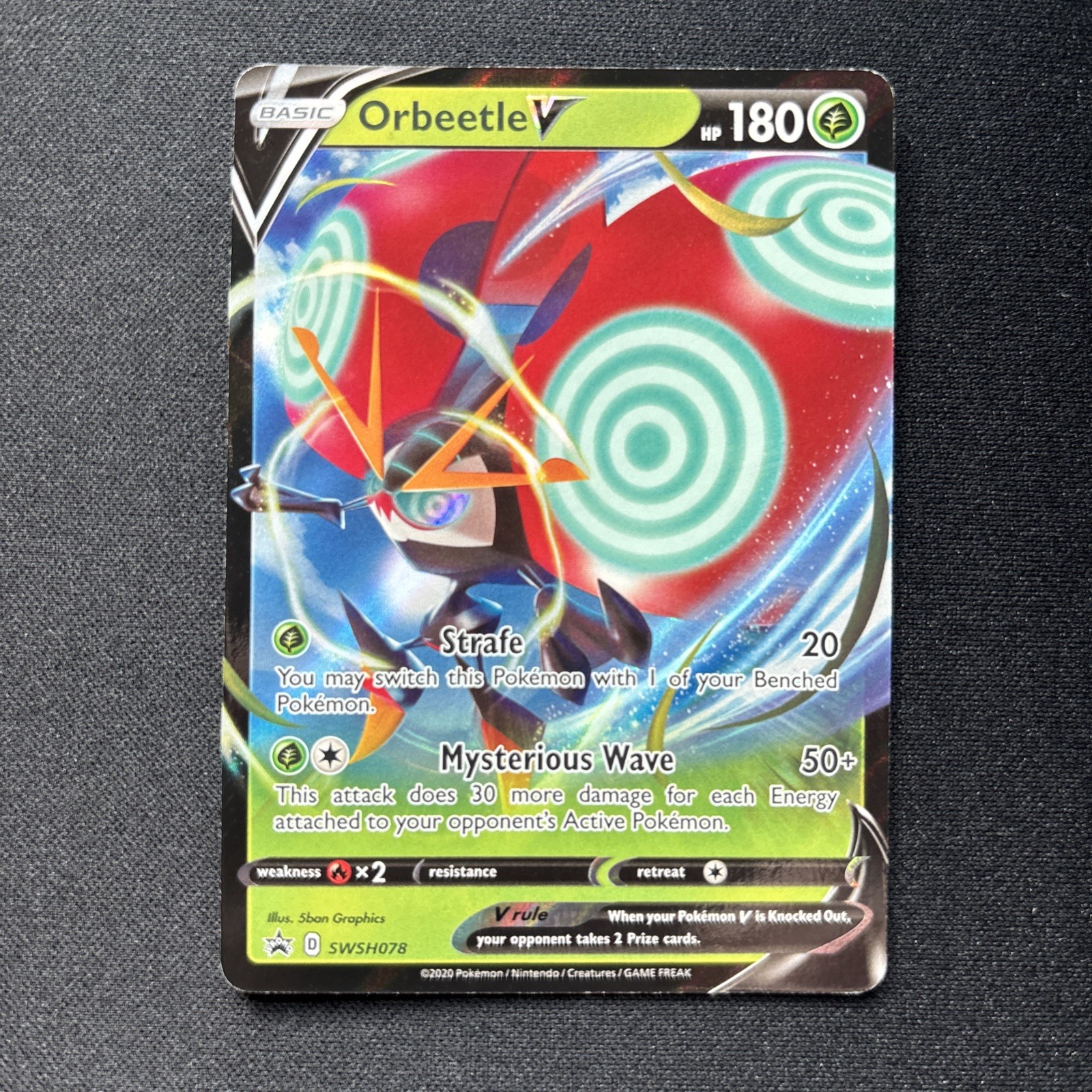 Pokémon Orbeetle V SWSH078 SWSH Black Star Promo Near Mint