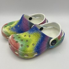 CROCS Classic Clogs Tye Dye Unisex Size 7 C Lightweight Comfortable Stylish