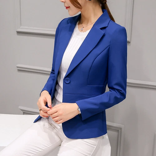 Damen Slim Fit Langarm Arbeitsjacke Formeller Blazer Anzug Mantel Business Oberbekleidung - Bild 11 von 18