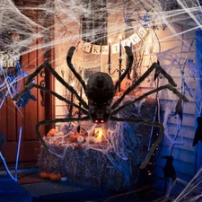 4ft Large Halloween Spider Haunted House Prop Indoor Outdoor Party Garden Decor