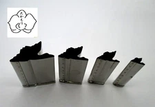 Takamori Decorative Stainless Vegetable Cutter Mold Crane Bird set of 4