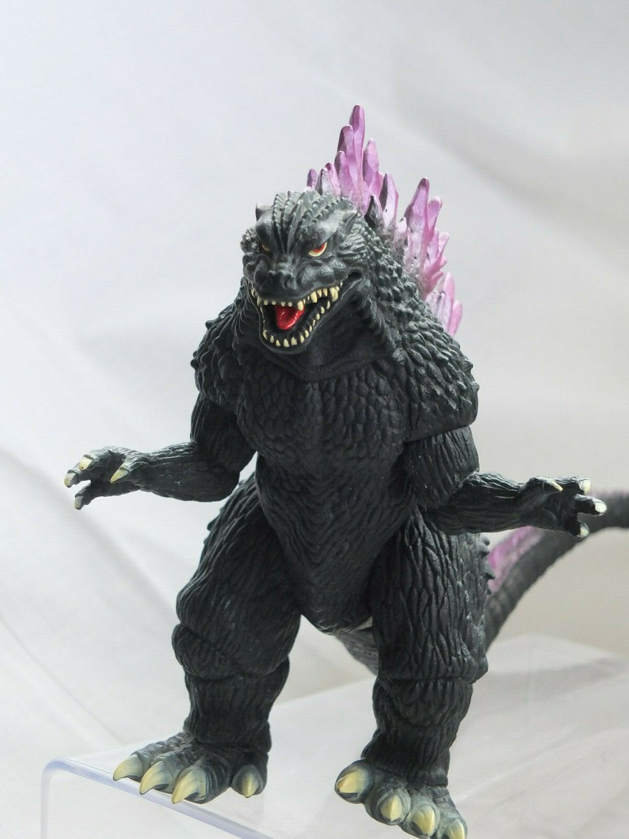BANDAI ~ Godzilla 1999 Vinyl Figure 7” tall purple fins ~ SHIPS