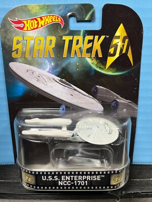 HOT WHEELS STAR TREK U.S.S. ENTERPRISE NCC-1701 RETRO ENTERTAINMENT