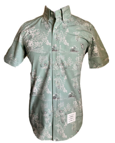 Thom Browne M Main Classic LS Cotton Shirt Size 4 Blue NWT Thom Browne M Main Classic LS Cotton Shirt Size 4 Blue NWT