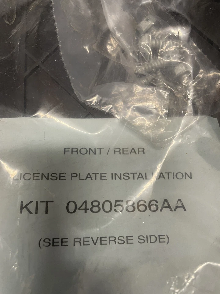 GENUINE MOPAR 04805866AA FRONT LICENCE PLATE HOLDER CHRYSLER 300 2005-2010. New - Image 3 of 3