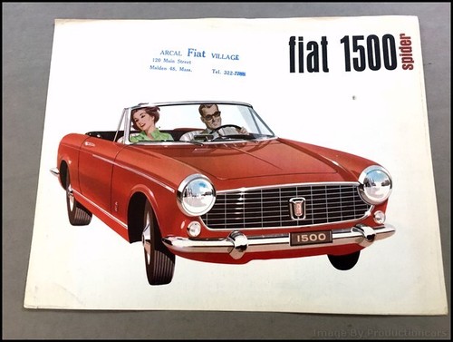 1964 Fiat 1500 Cabriolet Spider Vintage Car Sales Brochure Folder Ebay 1964 Fiat 1500 Cabriolet Spider Vintage Car Sales Brochure Folder Ebay