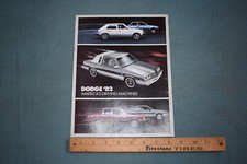 1982 Dodge Full Line Dealer Sales Brochure Aires Colt Mirada Diplomat 400 Ram 50