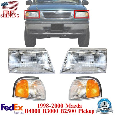 #ad Headlights Assembly Corner Lights For 1998 2000 Mazda B4000 B3000 B2500 Pickup $129.72