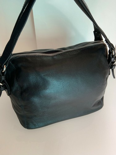 BORSA DONNA BAG 100% PELLE COL.NERO CARPISA BAULETTO LEATHER | eBay