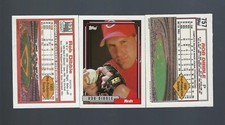 1992 TOPPS PRE  PRODUCTION 2 DIF RARE VARIATION RED BACK #131 #757 ROB DIBBLE