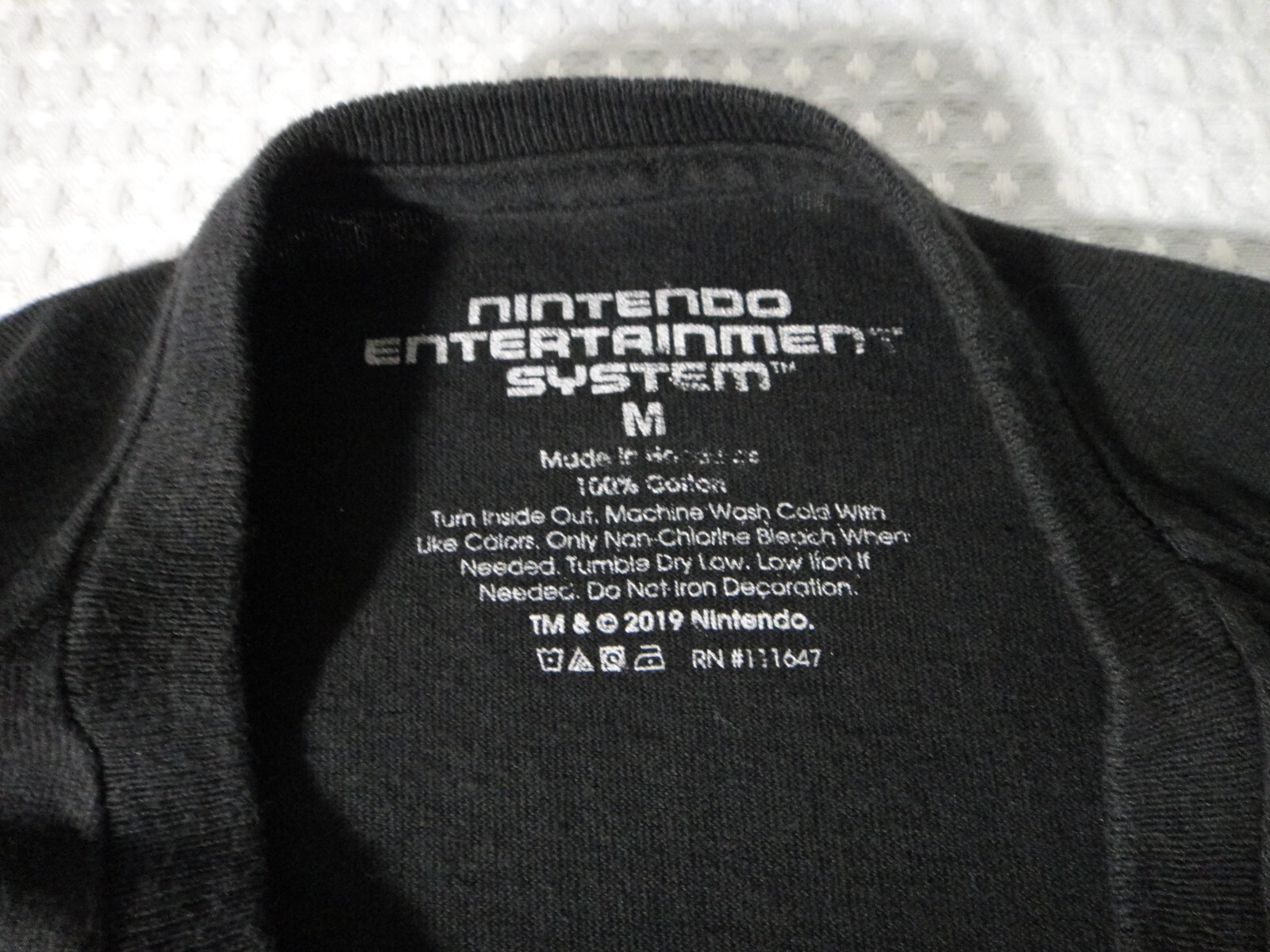 Nintendo NES Controller Player One Black Cotton T… - image 7