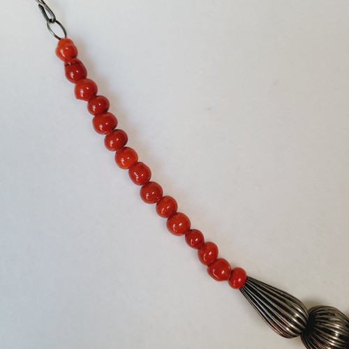 Vintage Bohemian Middle Eastern Style Beaded Necklace Seed & Ceramic Beads BOHO - Bild 7 von 9