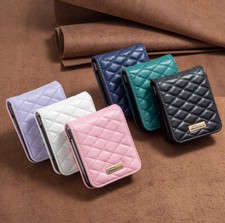 For Samsung Galaxy ZFlip 7/6/5/4/3 Leather Shockproof Flip Phone Case Cover