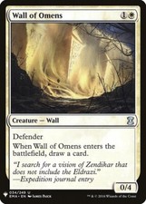 Wall of Omens NM, English MTG Mystery Booster Singles