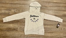 NFL Girls Glitter Funnel Neck Sweatshirt Hoodie Baltimore Ravens Youth M 10/12