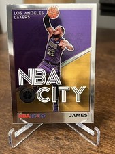 2019-20 Panini NBA Hoops Premium Stock LEBRON JAMES #27 NBA City Holo LA Lakers