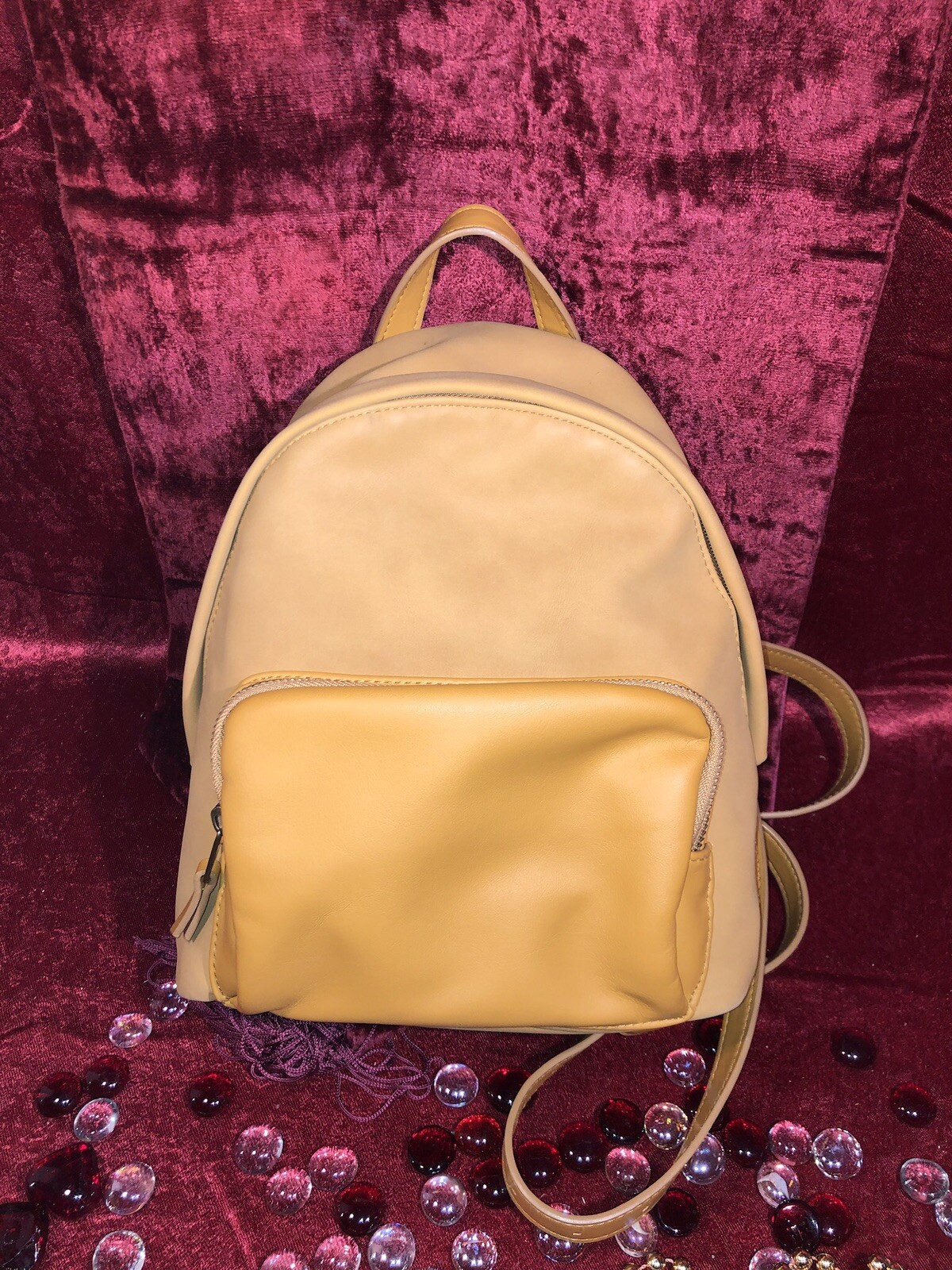 Universal Thread Cool Gold Hobo Backpack adjustab… - image 8