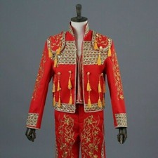 Hombres Español Matador Torero España Torero Príncipe Disfraz Vestido Elegante Multi