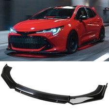 For 01-16 Toyota Corolla Hatchback Front Bumper Lip Splitter Spoiler Gloss Black