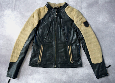 Harley Davidson Women's Endeavor Black Leather Jacket Nubuck Suede